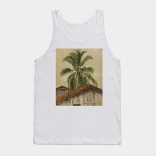 Palm Trees and Housetops, Ecuador by Frederic Edwin Church Tank Top